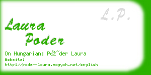 laura poder business card